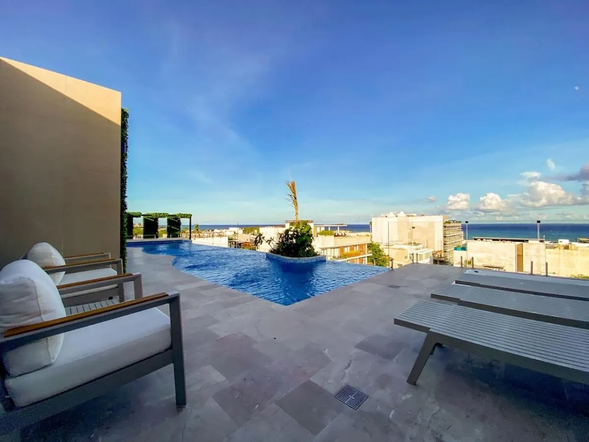 Elegant Studio Downtown With Pool Gym Steps To Beach Playa del Carmen Apartment