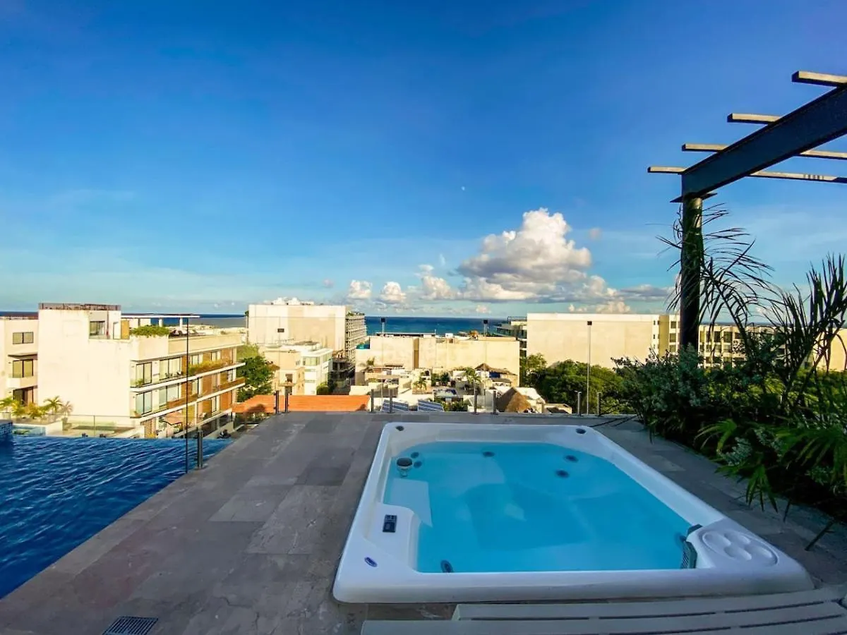 Apartment Elegant Studio Downtown With Pool Gym Steps To Beach Playa del Carmen