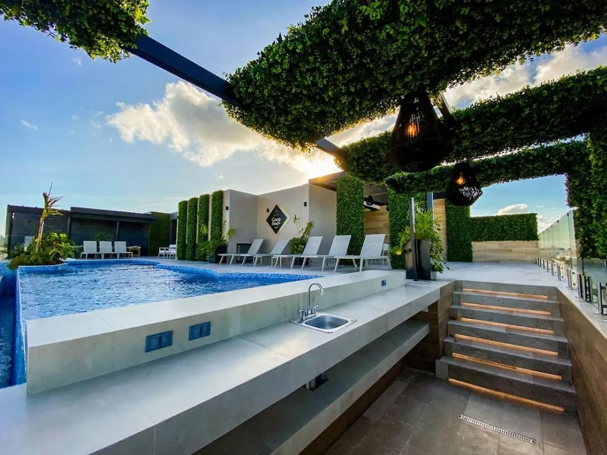 Elegant Studio Downtown With Pool Gym Steps To Beach Playa del Carmen 0*,