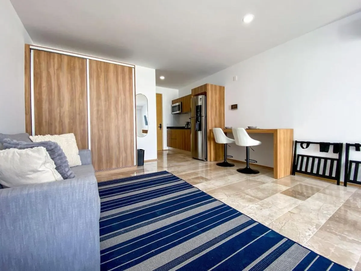 Elegant Studio Downtown With Pool Gym Steps To Beach Playa del Carmen Mexico